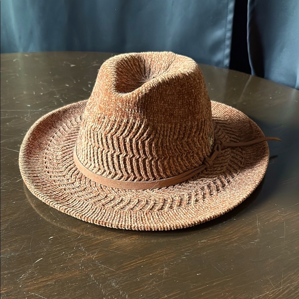 Anne Klein Rust Woven Hat
